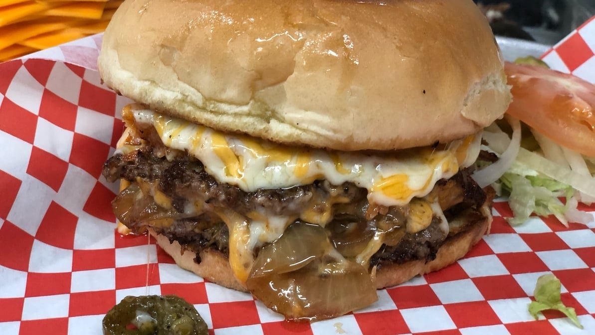 Stuffed Burger.